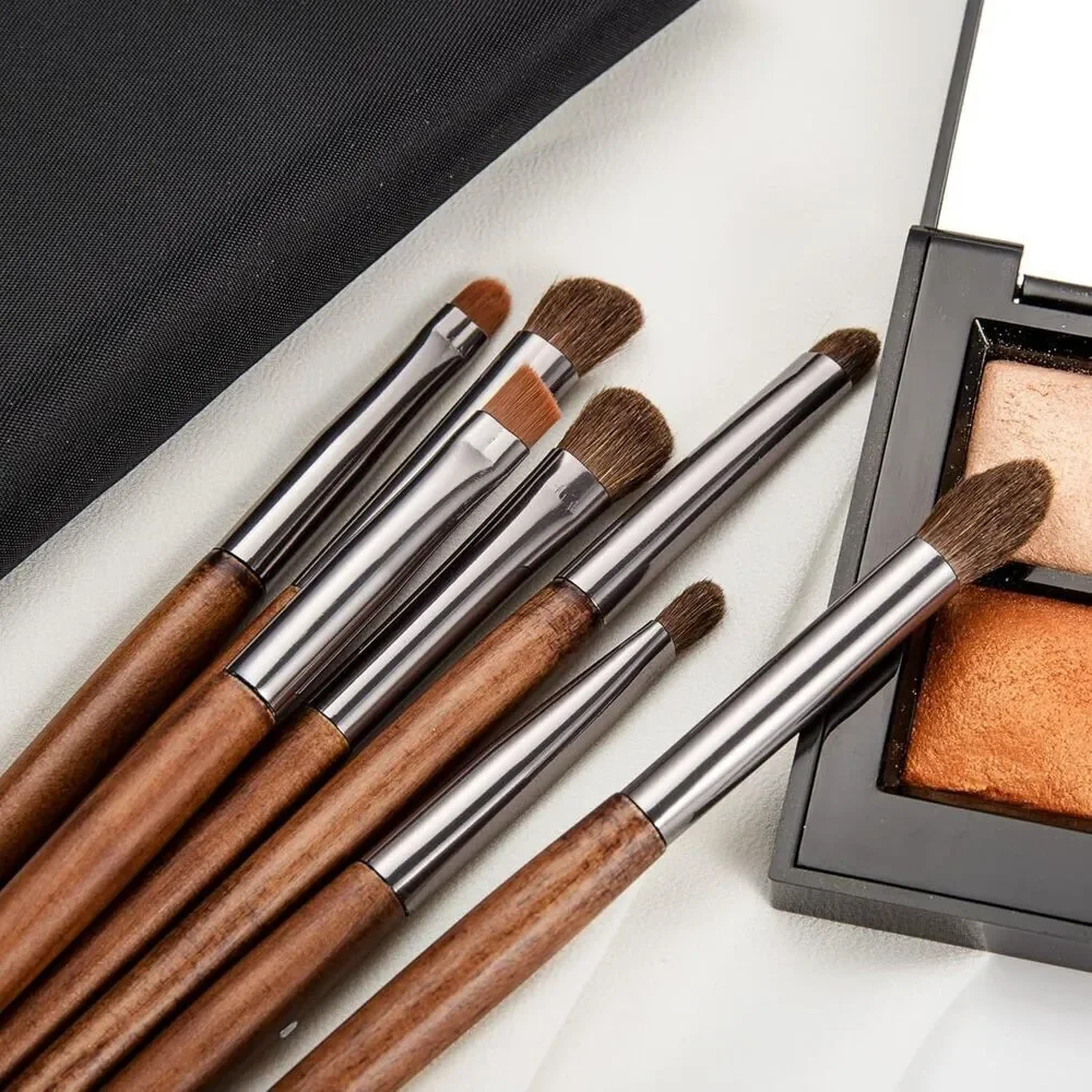 Enzo Professional Natural Pony Hair Small Eye Shadow Brush Set